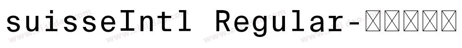 suisseIntl Regular字体转换